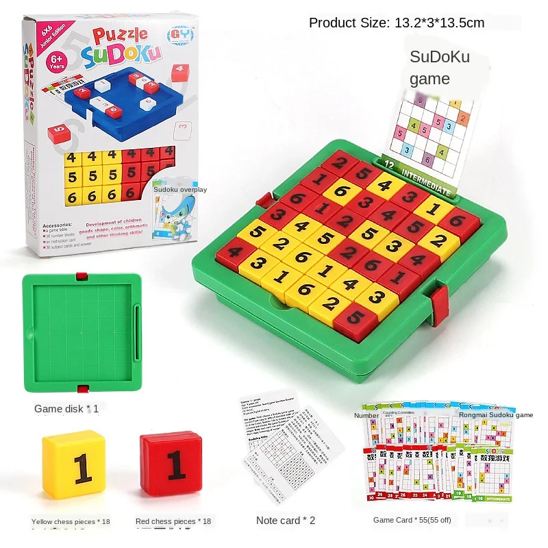 30 Challenges Elementary Sudoku Puzzle Game Thinking Training Chess Intelligence Reasoning Logic Educational Toy for Kids |