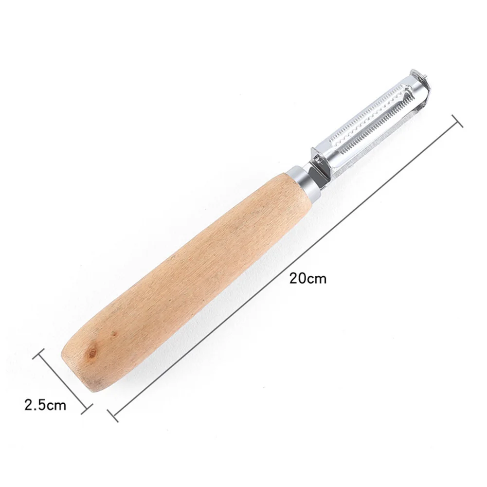

Wood Handle Vegetable Fruit Potato Peeler Slicer Parer Gadgets Cooking Tools