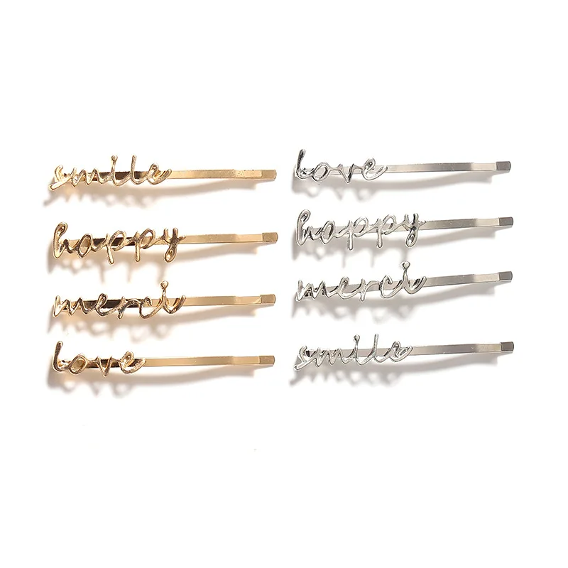 1 шт. заколка для волос с 4 надписями|Шпильки и заколки волос| |