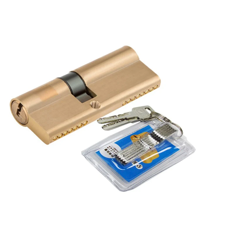 

Вход двойной открытый 90 100 105 110 120 мм цилиндр замка AB ключ Противоугонный чистый латунный дверной замок с ручкой для спальни