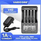 Зарядное устройство VariCore V20i V10 U4 V40 с ЖК-дисплеем, 3,7 в, 18650, 26650, 18500, 16340, 14500, 18350, литиевая батарея, 1,2 в, AAAAA, никель-металлогидридные аккумуляторы