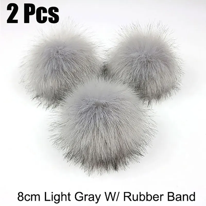 2 шт. помпоны из искусственного меха для одежды шапочки шапки сумки декор обуви