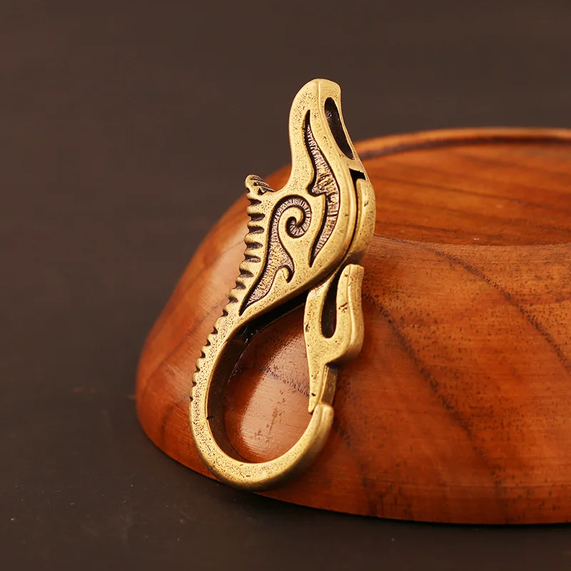 Латунный брелок для ключей в виде слона носа Мужская подвесная пряжка на талию