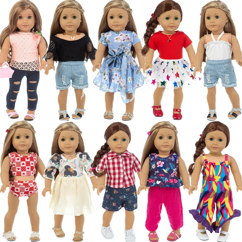 Новая модная кукольная одежда и аксессуары для американской девочки 18-дюймовая