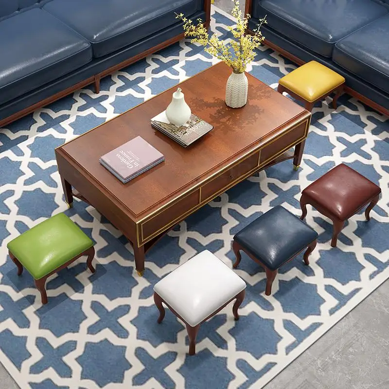 Американский домашний Маленький стул из массива дерева детское кресло маленький