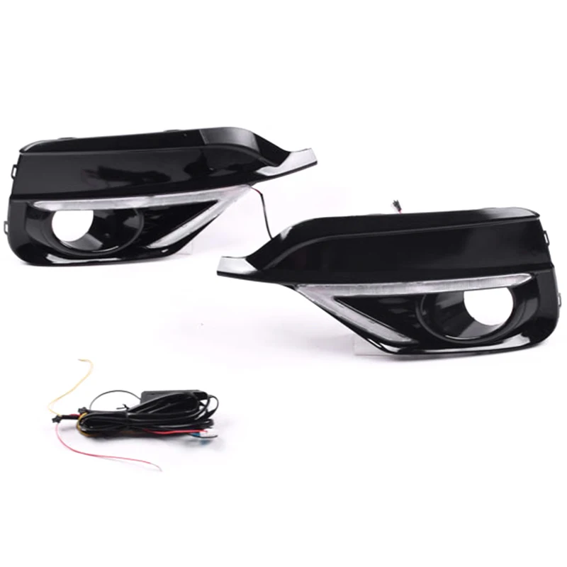 Turn Yellow Signal Relay Waterproof Car DRL 12V LED Daytime Running Light Fog Lamp for Honda Fit Jazz Sport 2018 2019 | Автомобили и
