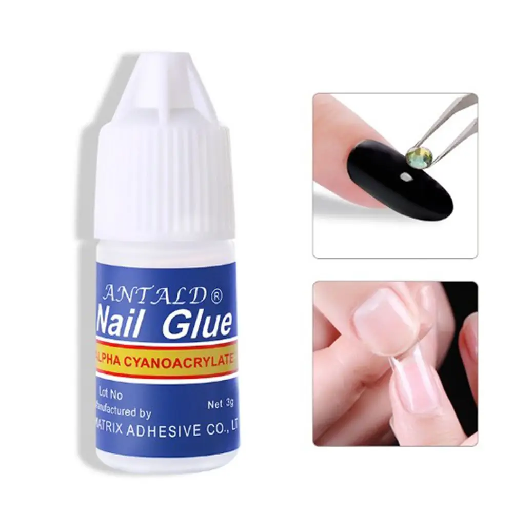 5 шт./компл. клей для ногтей быстросохнущий акриловый французский арт Ложные