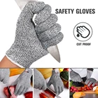Пара безопасных перчаток уровня 5, рабочие перчатки с защитой от порезов, дышащие перчатки для мясника, кухни с защитой от порезов для резки рыбы и мяса