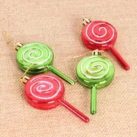 christmas tree decorations red christmas candy pendant christmas dusting pink lollipop children christmas gift home decoration