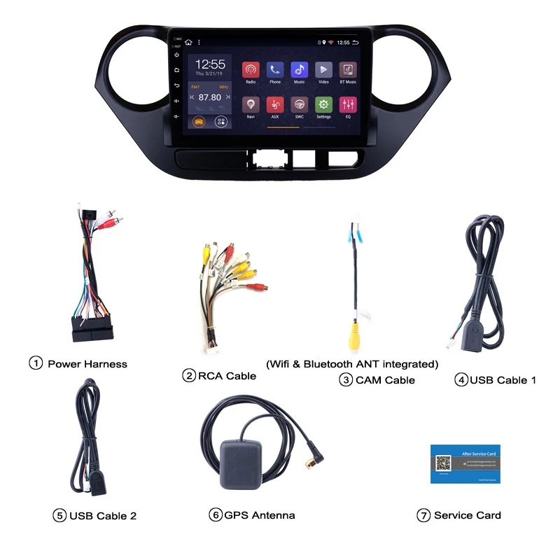 2G ram 32G rom 9 дюймов Android 8 1 full touch Автомобильная Мультимедийная система для hyundai i10