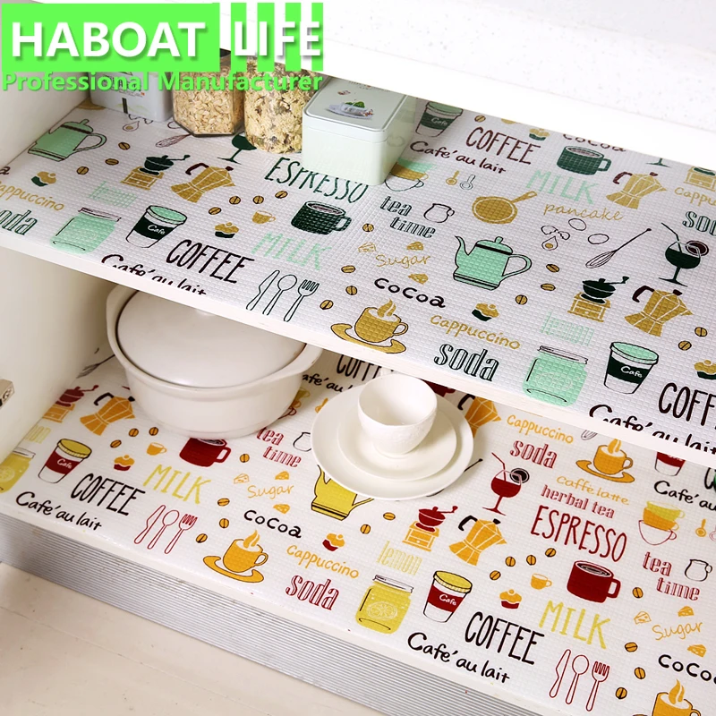 Коврик для шкафа с принтом утолщенный водонепроницаемый кухонный коврик