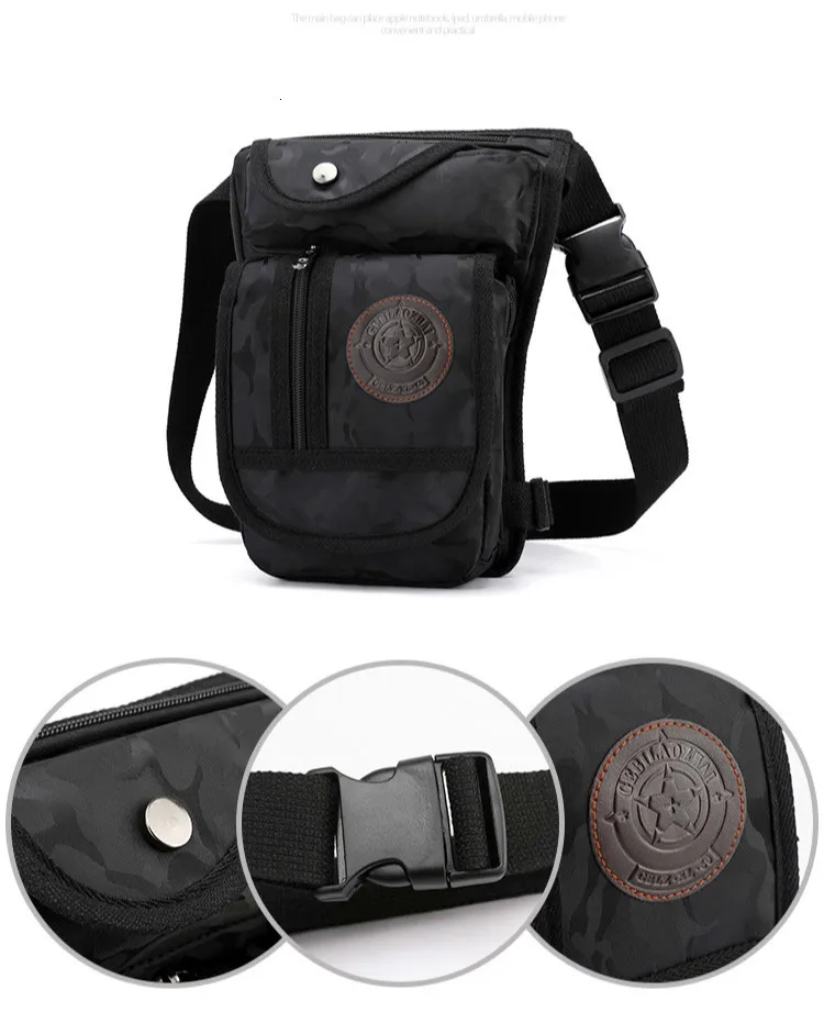 Мужская водонепроницаемая нейлоновая сумка на бедрах пояс поясная военная