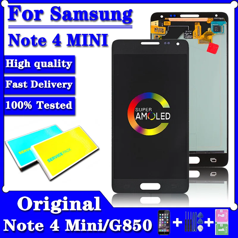 4 7 &quotОригинальный G850 ЖК дисплей для Samsung GALAXY Alpha G850F G850M G850Y NOTE MINI сенсорный экран