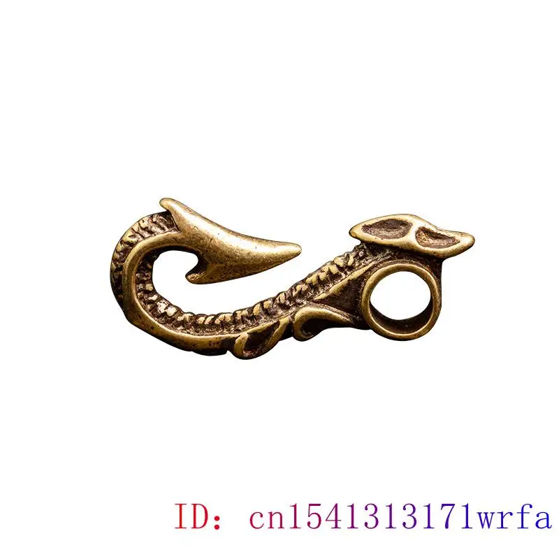 Латунный брелок с крючком для ключей подвеска статуэтка резные ювелирные