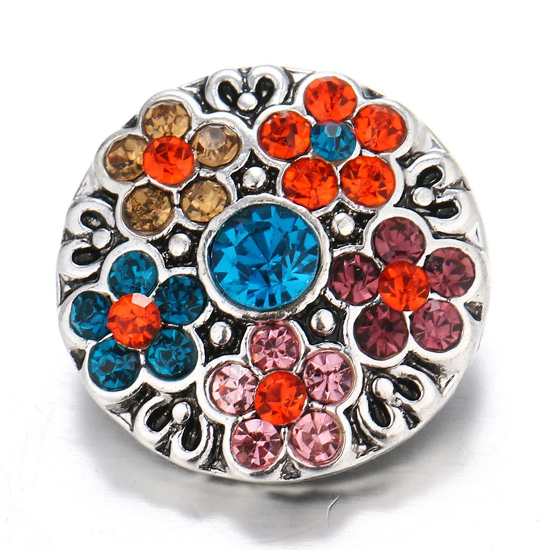 Красота Стразы Цветы Древо жизни мамы туфли на высоком каблуке 18 мм кнопки fit DIY