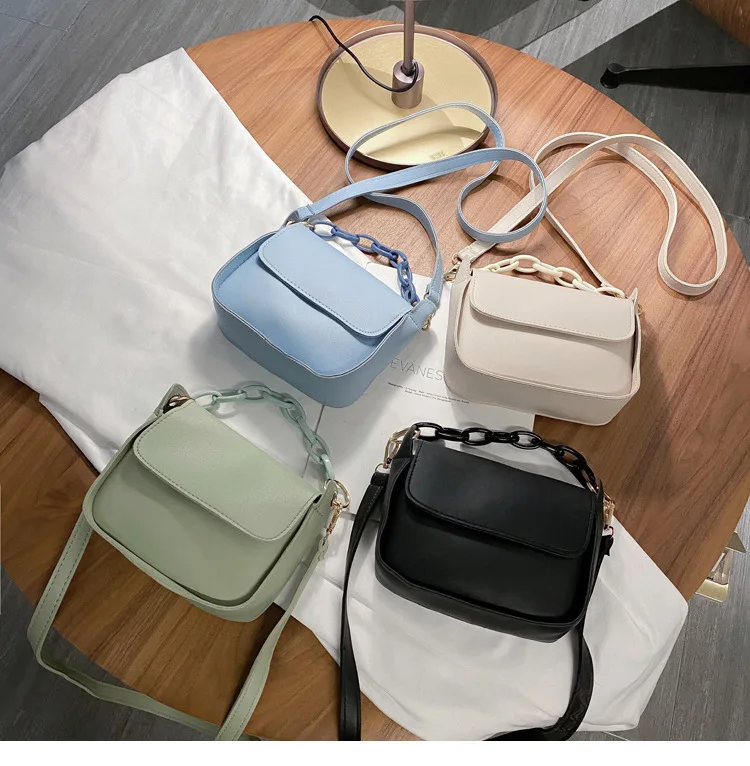 

Женские сумки, новинка для женщин, однотонные маленькие сумки через плечо из искусственной кожи, дизайнерские женские дорожные сумки на цеп...