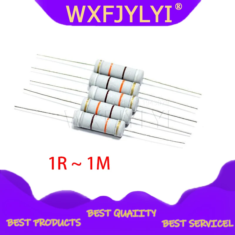 

10 шт. 5 Вт 5% Резистор из углеродистой пленки 1R ~ 1 м 2.2R 10R 22R 47R 51R 100R 150R 470R 1 к 4,7 к 10 к 47 к 1 2,2 10 22 47 51 100 150 470 Ом