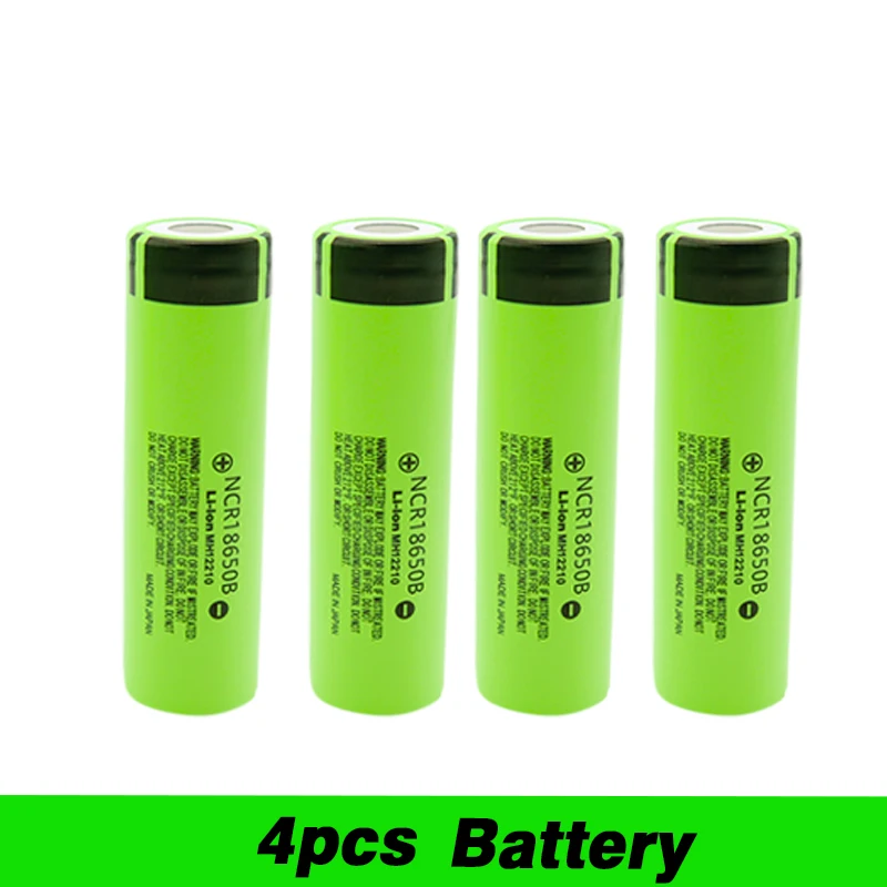 100% New Original NCR18650B 3.7 v 3400 mah 18650 Lithium Rechargeable Battery For Panasonic Flashlight batteries and USB charger |