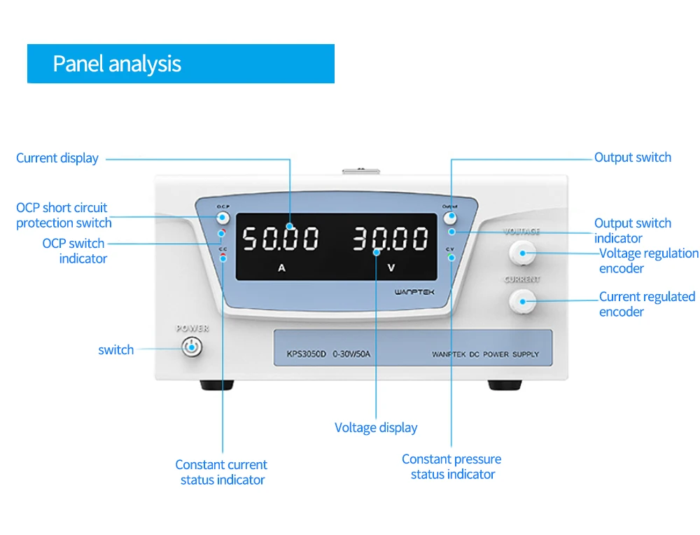 

900W KPS1560D 15V/60A High precision Adjustable LED Dual Display Switching DC power supply 220V EU