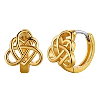 u7 celtic knot huggie hoop earrings fashion jewelry festivalbirthday gift for women e4999k