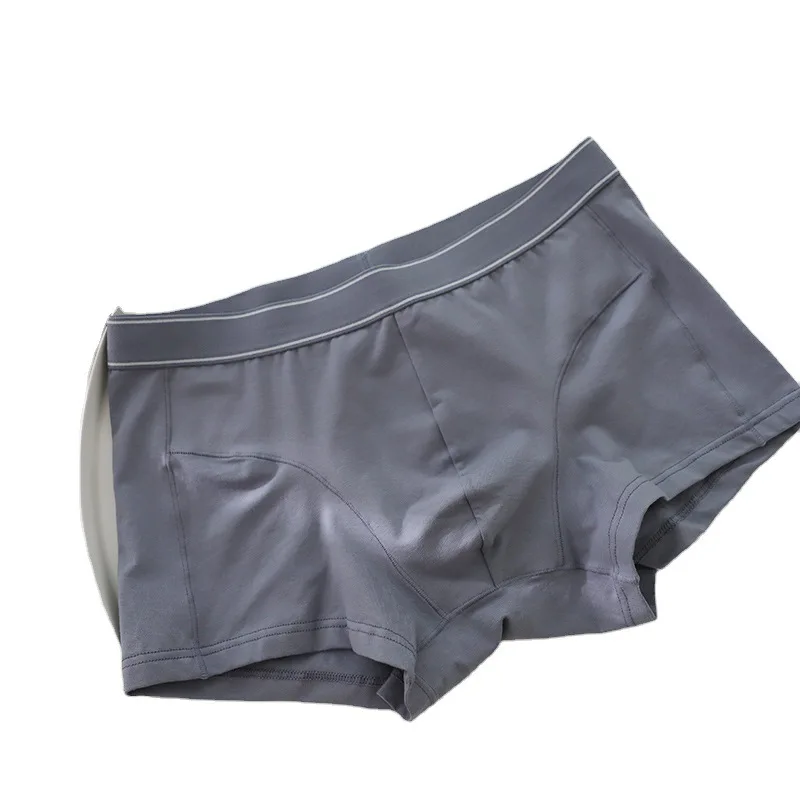 

Wide leg three-dimensional cutting leg root men's all cotton underwear 2021 new cotton men's four Leggings