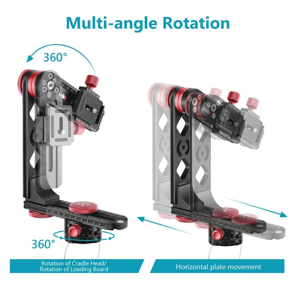 Головка штатива для камеры Neewer из алюминиевого сплава с быстроразъемной