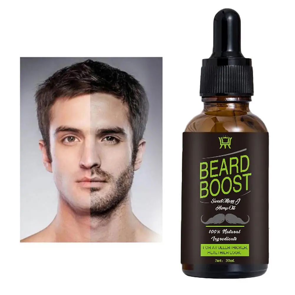 

30ml Beard Growth Oil Conditioner Hair Grow Beards Strengthens Mustache Quick Growth Essence Oil J7B5