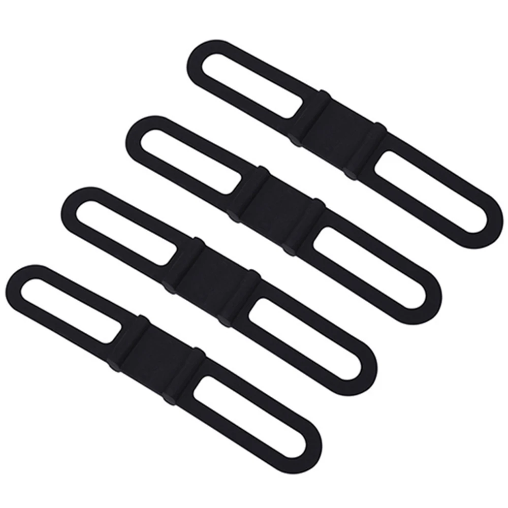 4 шт. велосипедный светильник держатель для руля велосипеда силиконовый ремешок