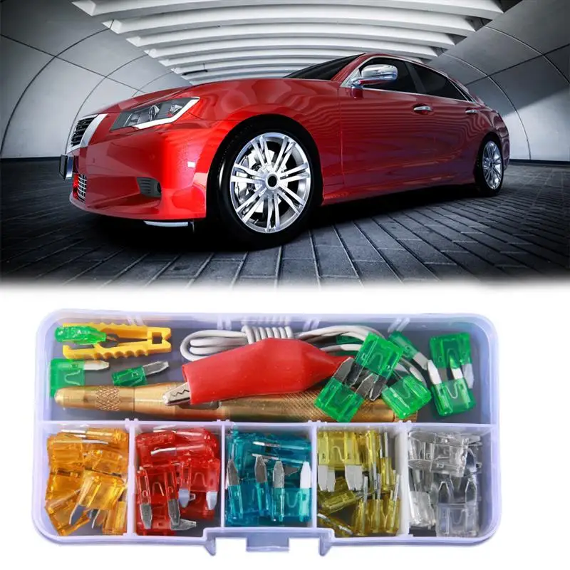 

60Pcs 5A 10A 15A 20A 25A 30A Automotive Blade Fuse Assortment Kit With Plastic Box