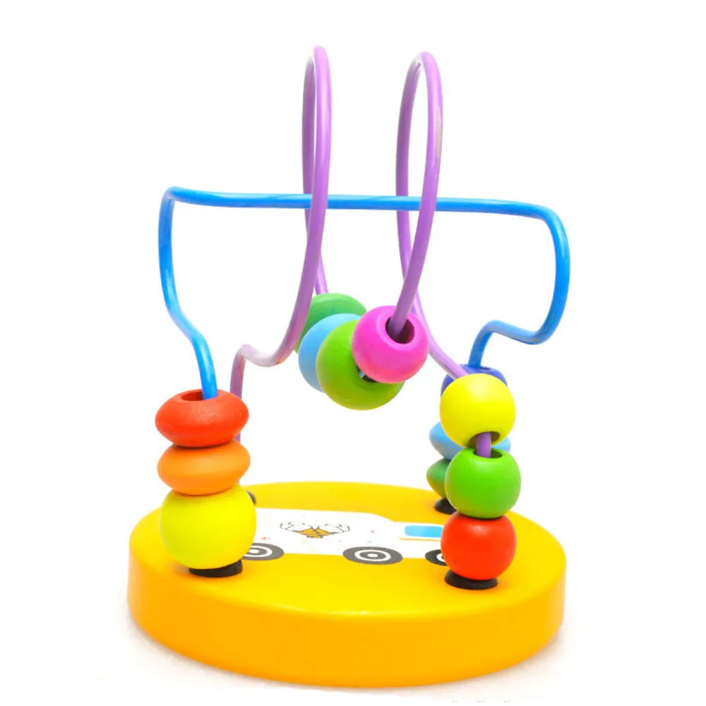 Educational Baby Kids Wooden Around Beads Toy Intelligence Toys Learning Education For Children #B | Игрушки и хобби