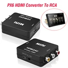 Адаптер HDMI-RCA AVCVBS HD 1080P Mini HDMI2AV видеопреобразователь для PX6 автомагнитолы