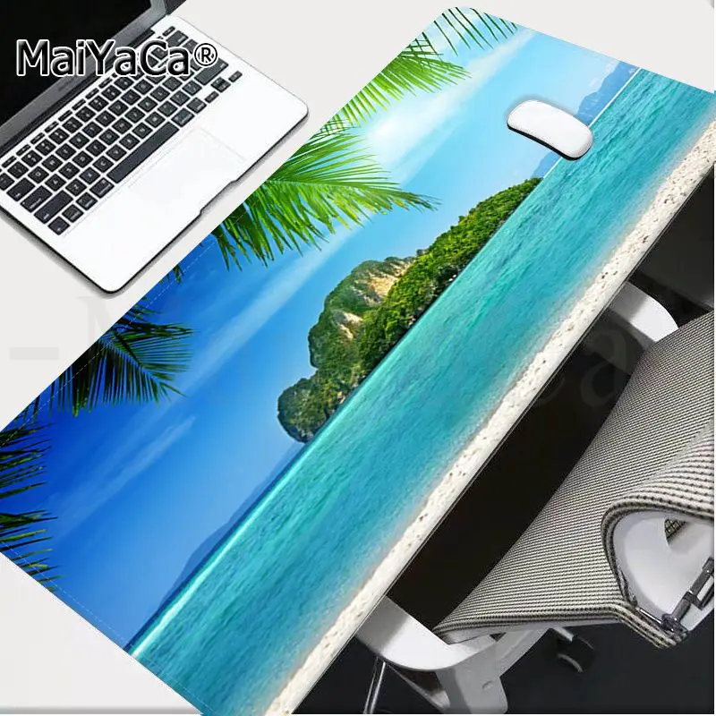 

MaiYaCa Simple Design Hello Cool Summer Beach Sea Comfort Mouse Mat Gaming Mousepad Rubber PC Computer Gaming mousepad