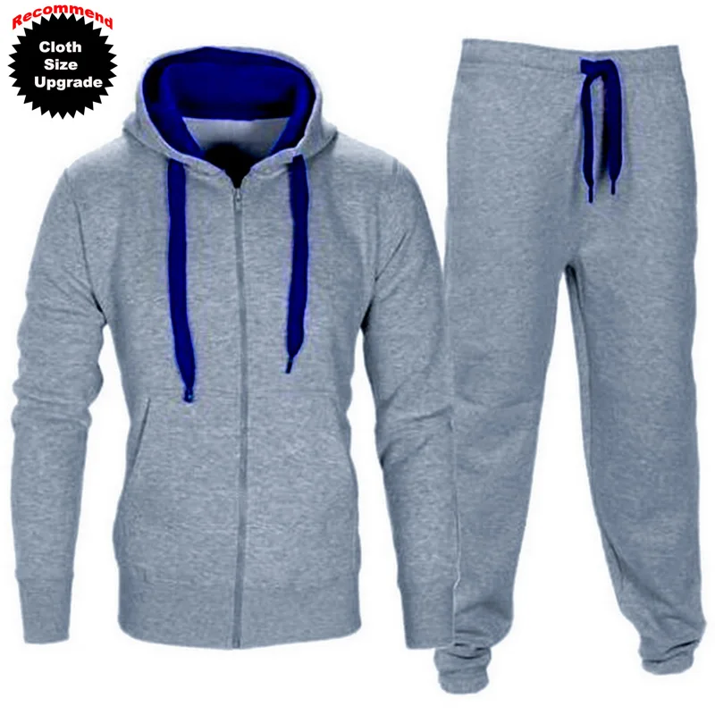 Мужской спортивный костюм LAAMEI комплект из 2 предметов толстовка на молнии с