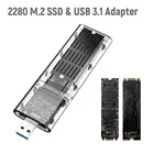 125 шт. портативный SSD U-диск 2280 M2 NVME 64 Гб 128 ГБ 256 ГБ 512 ТБ M2 SSD SATA3 M.2 к USB 3,1 флешка
