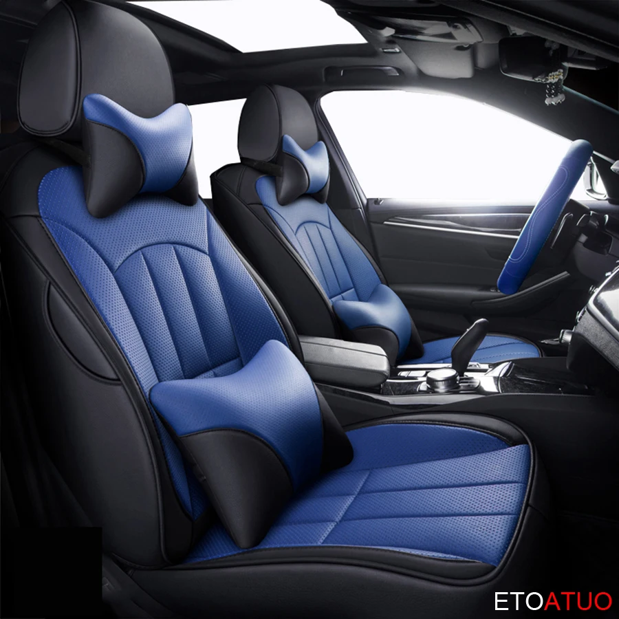 ETOATUO пользовательские кожаный чехол автокресла для VOLVO XC70 S60 S80 XC60 V40 V60 C30 C70 XC90 XC40 S40