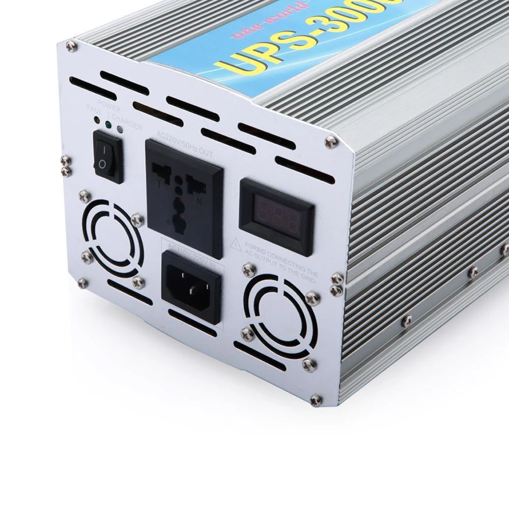 5000w/5KWatt UPS Мощность инвертор с Зарядное устройство dc 12V 24V постоянного тока до 230Vac