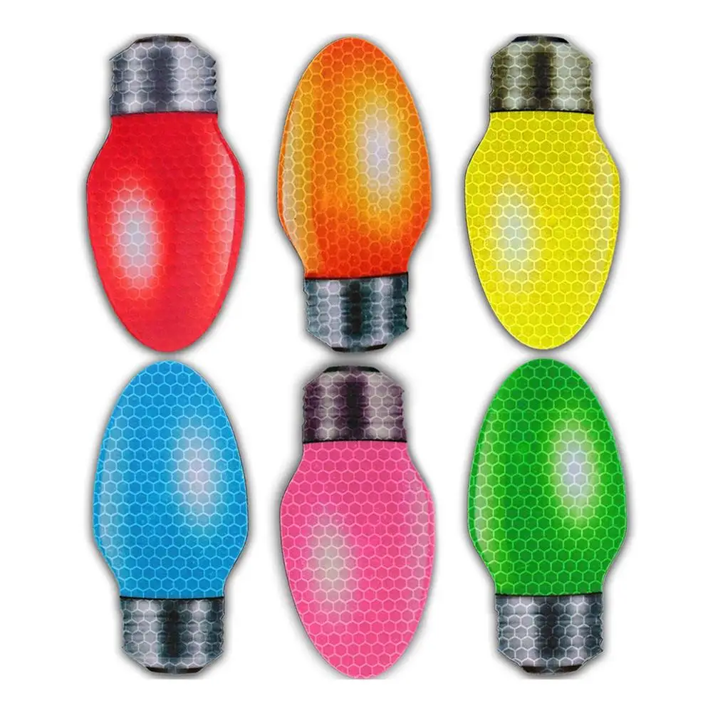 20/6 шт Светоотражающие рождественские магнитные наклейки для автомобиля лампы