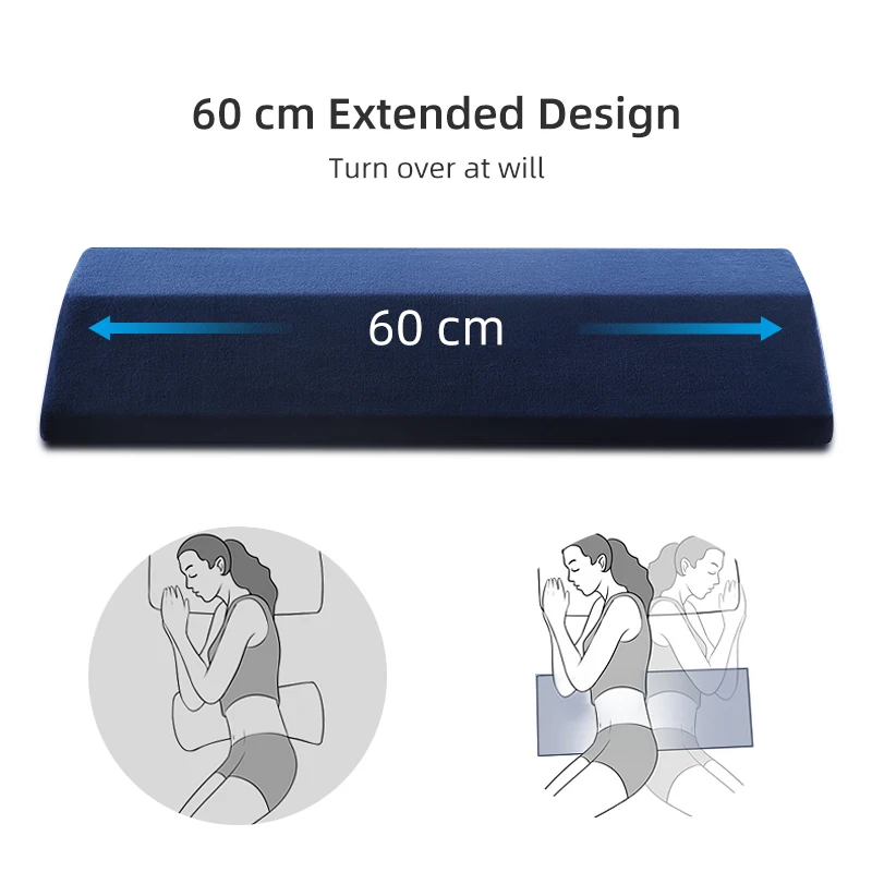 

Waist Pillow Memory Foam Bed Triangle Removable Washable Velvet Lumbar Pad for Pregnant Women Sleeping and Pain Relief