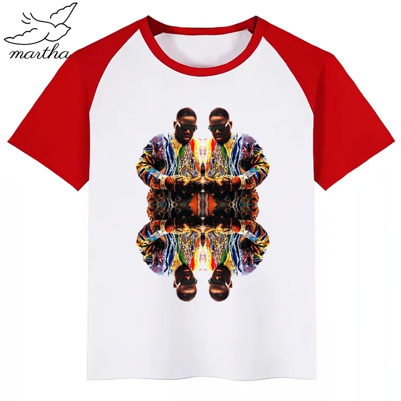 Знаменитая модная футболка с забавным принтом Biggie Smalls в стиле хип хоп США детские