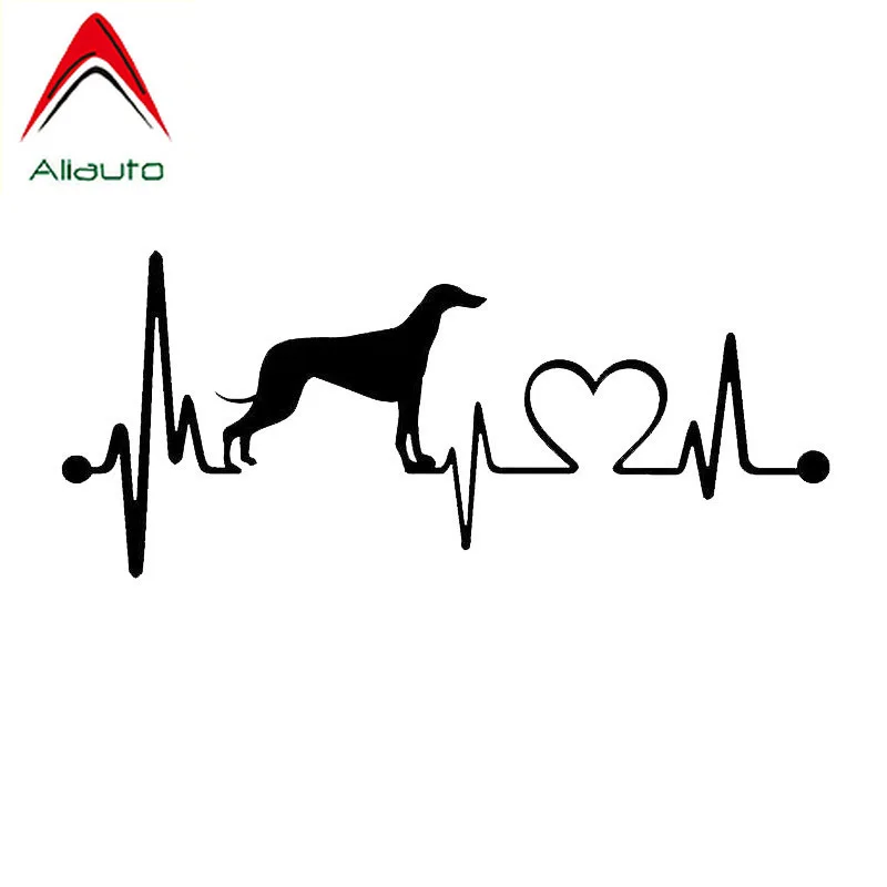 Aliauto креативные наклейки для автомобиля Борзые сердцебиения собаки