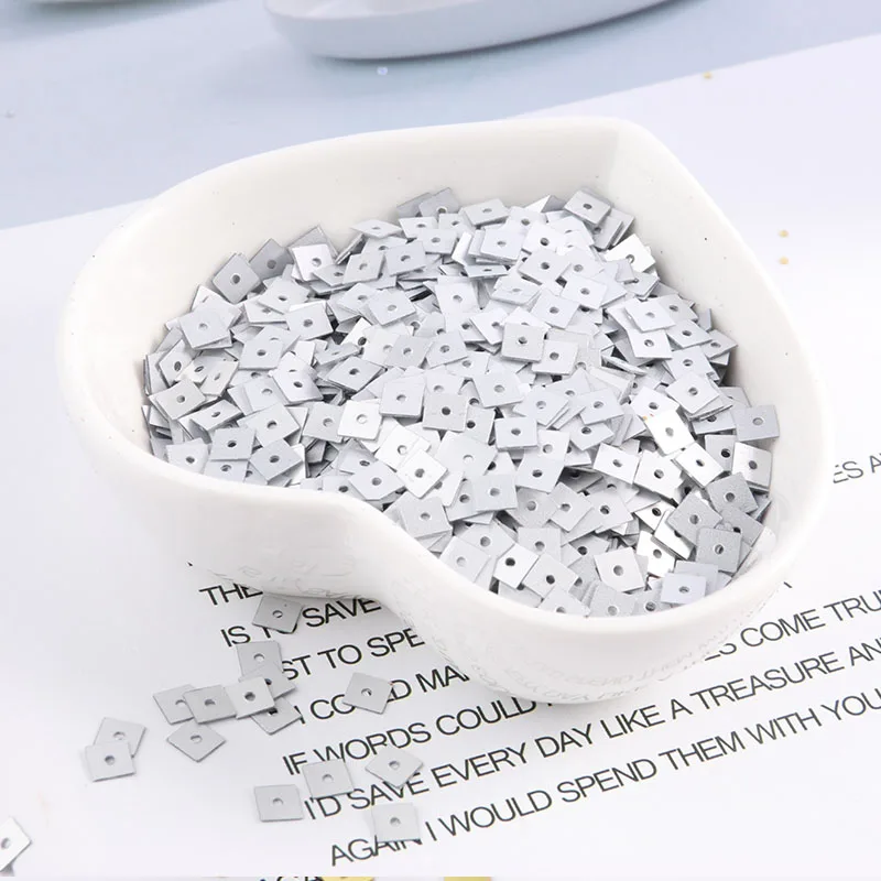 Квадратные пайетки разных размеров 4 мм/5 мм/7 мм/плоские из ПВХ для шитья Детская