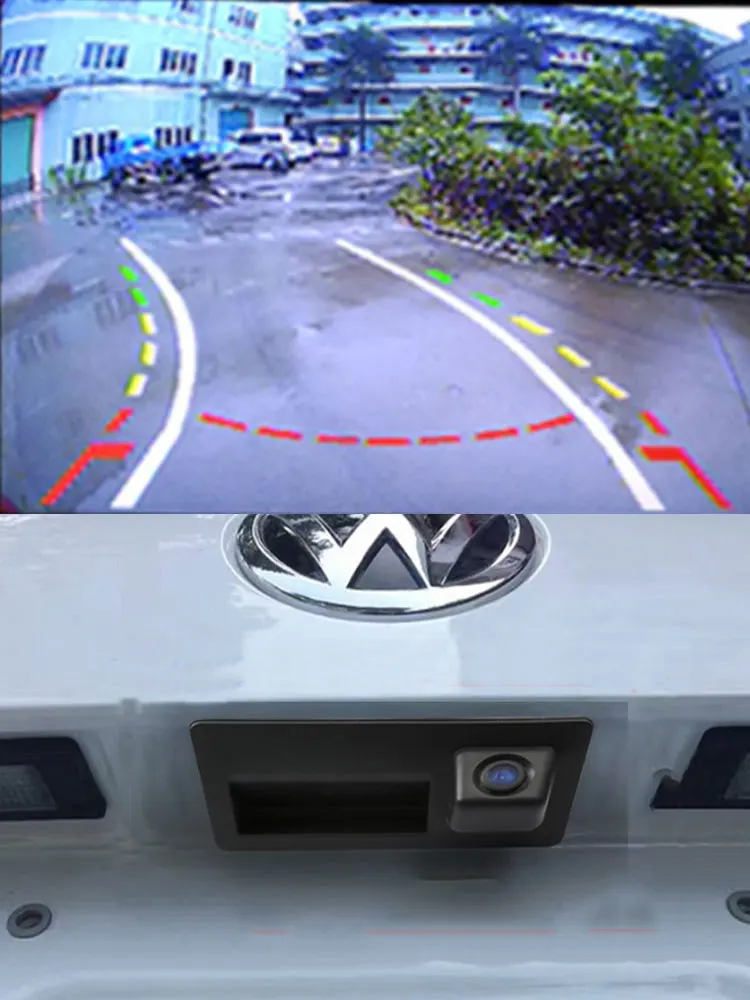 Dynamic Trajectory BYNCG со звездами, ночное видение, автомобильная загрузка с камерой заднего вида для Audi A4 A3 A5 Q5, VW Passat Tiguan golf Touran Jetta Touareg - Название цвета: Dynamic Trajectory