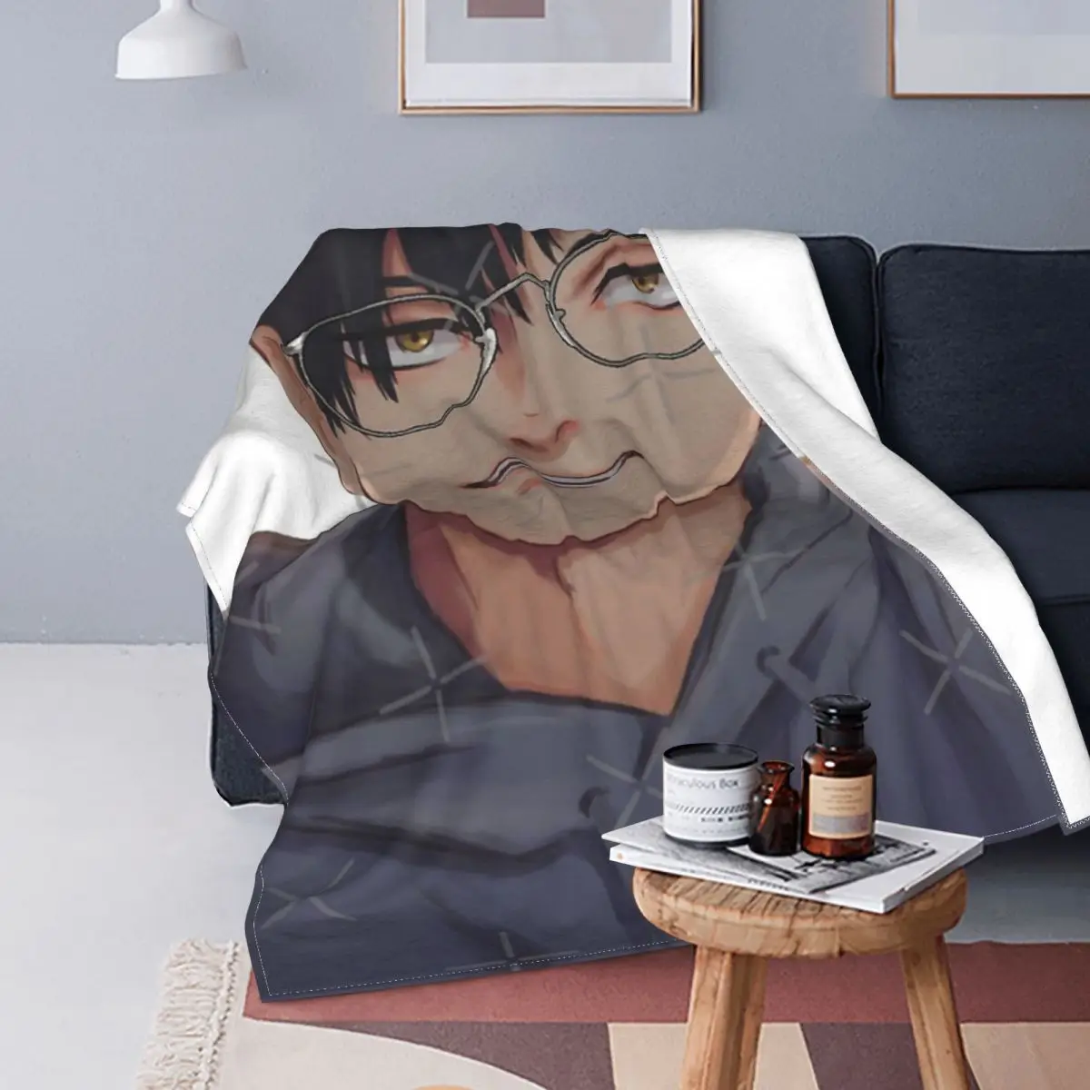 

Manta de diseño de TetsurĹ Kuroo, colcha de cama a cuadros, manta de lino, Sudadera con capucha, ropa de cama de algodón