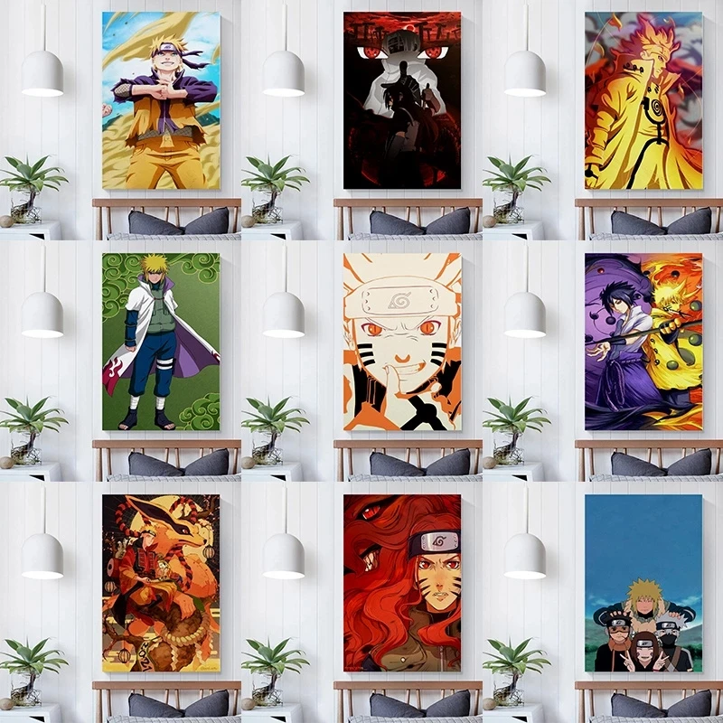 

Wall Art Anime Poster Modular Naruto Pictures Kakashi HD Prints Canvas Sasuke Painting Home Decoration Living Room No Framework