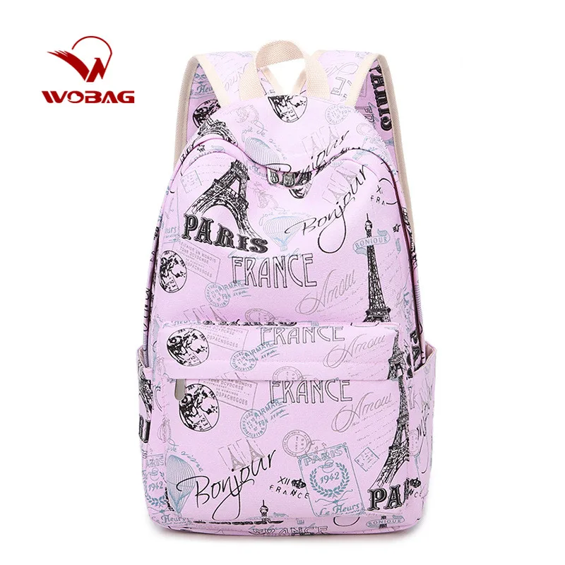 Модные женские парусиновые школьные сумки для девочек подростков повседневные