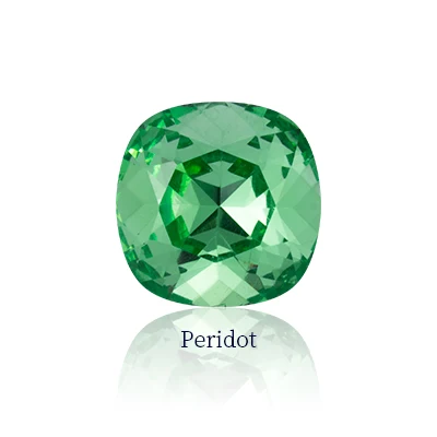 Peridot Красный с синими стразами Кристал острый задняя подушка камни PerfectStrass модные украшения для пришивания украшения из ткани стеклянные камни - Цвет: Peridot