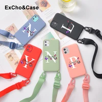 diy your name butterfly phone case for iphone 11 12 pro max 7 8 plus x xs xr brand new original with rope liquid silicone cover