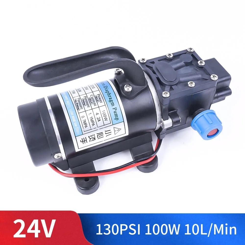 return valve type DC 12V 24V 100W 130PSI 10L/мин воды высокой Давление мембранный насос из нержавеющей стали самовсасывающий рефлюксный насос с автоматическим переключателем для Садовый вагон - Напряжение: return valve type