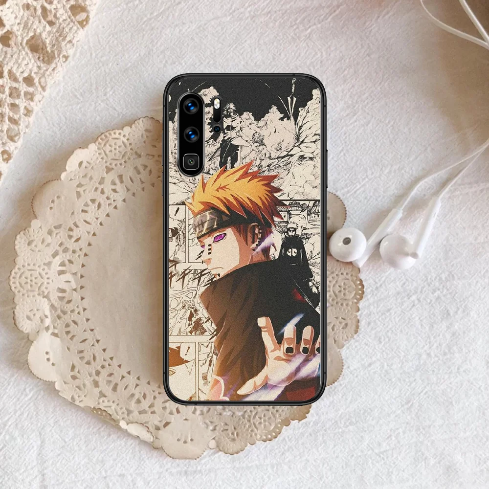 

Anime N-Narutos Akatsuki Itachi Phone Case For Huawei P Mate 10 20 30 40 Pro Lite Smart 2019 2021 black Etui 3D Shell Trend