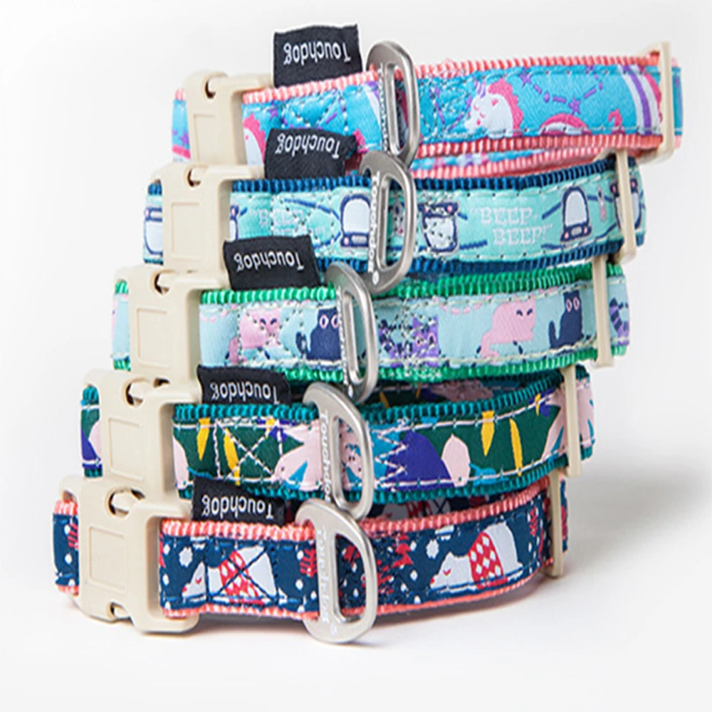 Поводок для собак ошейник с принтом поводок ходьбы тяги милый дизайн воротника